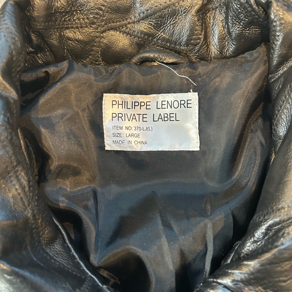 Vintage Harrah’s Philippe Lenore / Las Vegas Leather Jacket (BRAND NEW W TAGS) - Picture 7 of 10